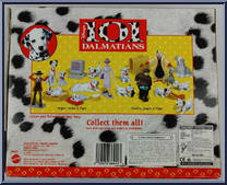Roger, Anita & Pups from 101 Dalmatians - Mini manufactured by Mattel [Back]