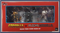 Godzilla vs MechaGodzilla from 5 Points - Godzilla manufactured by Mezco [Front]