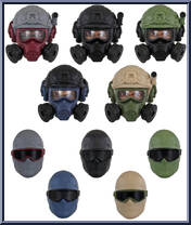 Tactical Head Gear from Action Force - Series 4 manufactured by Valaverse [Loose]