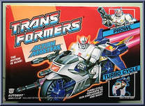 Prowl from Action Masters - Transformers manufactured by Kenner [Front]