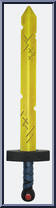 Finn's Golden Sword of Battle from Adventure Time - Role Playing manufactured by Jazwares [Loose]
