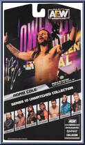 Adam Cole from AEW - Unmatched - Series 10 manufactured by Jazwares [Back]