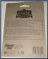 Blue Warrior from Alien Empire Alien Warriors - Galaxy Warriors manufactured by Gordy Toy [Back]