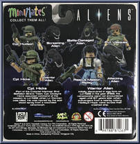 Cpl. Hicks / Warrior Alien from Alien - Minimates - TRU - Wave 1 manufactured by Diamond Select [Back]