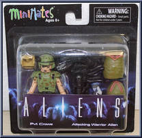 Pvt. Crowe / Attacking Warrior Alien from Alien - Minimates - Wave 2 manufactured by Diamond Select [Front]
