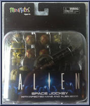 Space Jockey (with Infected Kane and Alien Eggs) from Alien - Minimates - Sets manufactured by Diamond Select [Front]