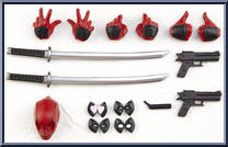 Deadpool from Amazing Yamaguchi Revoltech - Marvel manufactured by Kaiyodo [Loose]