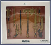 Gold Weapon Set from Animal Warriors of the Kingdom - Primal Series - Accessories manufactured by Spero Studios [Front]