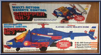 Multi-Action Remote Control Chopper RX-7 (Blue / Red) Action Figure