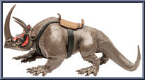 Fire Nation Komodo-Rhino from Avatar the Last Airbender - 5" Scale manufactured by McFarlane [Loose]