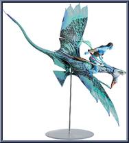 Jake Skully & Banshee from Avatar - The Way of Water - MegaFig manufactured by McFarlane [Loose]
