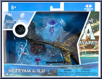 Neteyam & Ilu from Avatar - The Way of Water - Basic Series manufactured by McFarlane [Front]