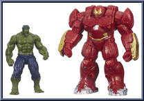 Hulk & Hulk Buster from Avengers - Age of Ultron - 2.5" 2 Packs manufactured by Hasbro [Loose]
