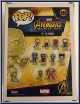 Thanos (Gauntlet) (Gold Chrome) from Avengers - Avengers Infinity War Pop! manufactured by Funko [Back]