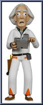 Dr. Emmett Brown from Back to the Future - Vinyl Idolz manufactured by Funko [Loose]