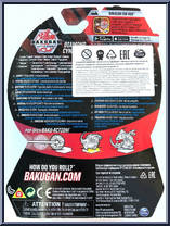 Diamond Cyndeous from Bakugan - Battle Planet - Core manufactured by Spinmaster [Back]