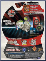 Diamond Skorporos from Bakugan - Battle Planet - Core manufactured by Spinmaster [Back]
