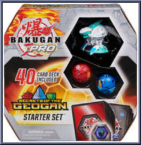 Haos Sharktar Ultra / Aquos Falcron / Pyrus Ferascal from Bakugan - Geogan Rising - Starter Sets manufactured by Spinmaster [Front]