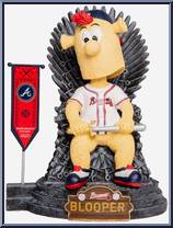 Atlanta Braves Blooper (Game Of Thrones Mascot On Throne) Action Figure
