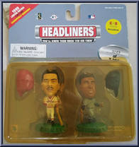 Juan Gonzalez / Bernie Williams from Baseball Headliners - 1999 Season manufactured by Corinthian [Front]