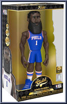 James Harden (76ers) (Blue Jersey) from Basketball - Vinyl Gold - 12" Scale manufactured by Funko [Front]
