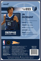 Ja Morant (Grizzlies) from Basketball Superstars - Basic Series manufactured by Super7 [Back]