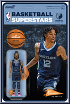 Ja Morant (Grizzlies) from Basketball Superstars - Basic Series manufactured by Super7 [Front]