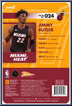 Jimmy Butler (Heat) from Basketball Superstars - Basic Series manufactured by Super7 [Back]