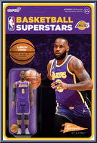 LeBron James (Purple Statement) (Lakers) from Basketball Superstars - Basic Series manufactured by Super7 [Front]