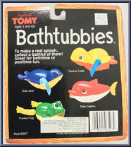Tommy Turtle from Bathtubbies - Wind-Ups manufactured by Tomy [Back]