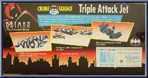 Triple Attack Jet from Batman - Crime Squad - Vehicles manufactured by Kenner [Back]