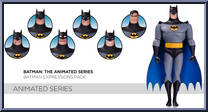 Batman Expressions Pack from Batman - Animated Series manufactured by DC Collectibles [Loose]