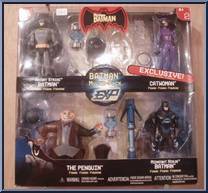 4 Pk: Catwoman, Knight & Midnight Batman, Penguin Action Figure