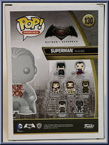 Superman (False God) from Batman - Batman v Superman Pop! manufactured by Funko [Back]