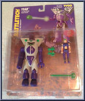 Toad (with Nicolai Malthus) from Battletech - Carded manufactured by Tyco [Front]
