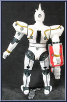White Blaster BeetleBorg from Beetleborgs - Action Features manufactured by Bandai [Loose]