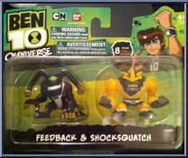 Feedback & Shocksquatch from Ben 10 Omniverse - 2-Packs manufactured by Bandai [Front]