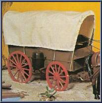 Frontier Wagon (Without Horses) from Big Jim - Old West Accessories manufactured by Mattel [Loose]