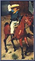 Horse: Tempest (Light Reigns) from Big Jim - Old West Accessories manufactured by Mattel [Loose]