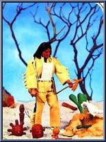 Indian Sioux Tribe Set from Big Jim - Old West Accessories manufactured by Mattel [Loose]