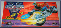 Throttle's Blazin' Cycle from Biker Mice From Mars - Basic Vehicles & Playsets manufactured by Galoob [Front]