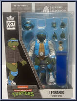 Leonardo (Letterman) (Street Style) from Bst Axn - Teenage Mutant Ninja Turtles manufactured by Loyal Subjects [Front]