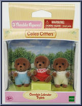 Chocolate Labrador Triplets Action Figure