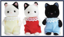 Tuxedo Cat Triplets Action Figure