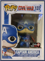 Captain America (Punching) from Captain America - Captain America Civil War Pop! manufactured by Funko [Front]