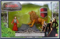 Aslan and Lucy Pevensie from Chronicles of Narnia - Prince Caspian - Beast Riders manufactured by Jakks Pacific [Front]