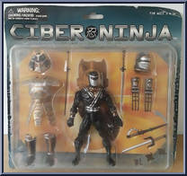 Ninja (White Armor / Black) from Ciber Ninja - Basic Series manufactured by Sunco [Front]