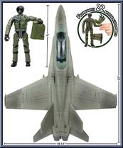 F/A-18 Super Hornet Jet from Click N' Play - Playsets manufactured by Click N' Play [Loose]