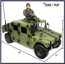 Humvee (Green) from Click N' Play - Playsets manufactured by Click N' Play [Loose]