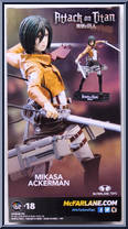 Mikasa Ackerman (Attack on Titan) from Color Tops - Green manufactured by McFarlane [Back]
